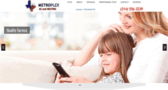 Desktop Screenshot of metroplexacandheating.com